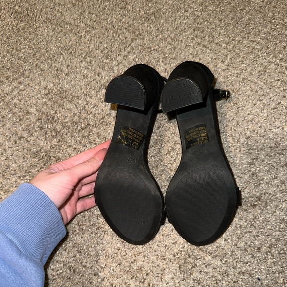 Lulus black suede ankle strap heels - Picture 9 of 9